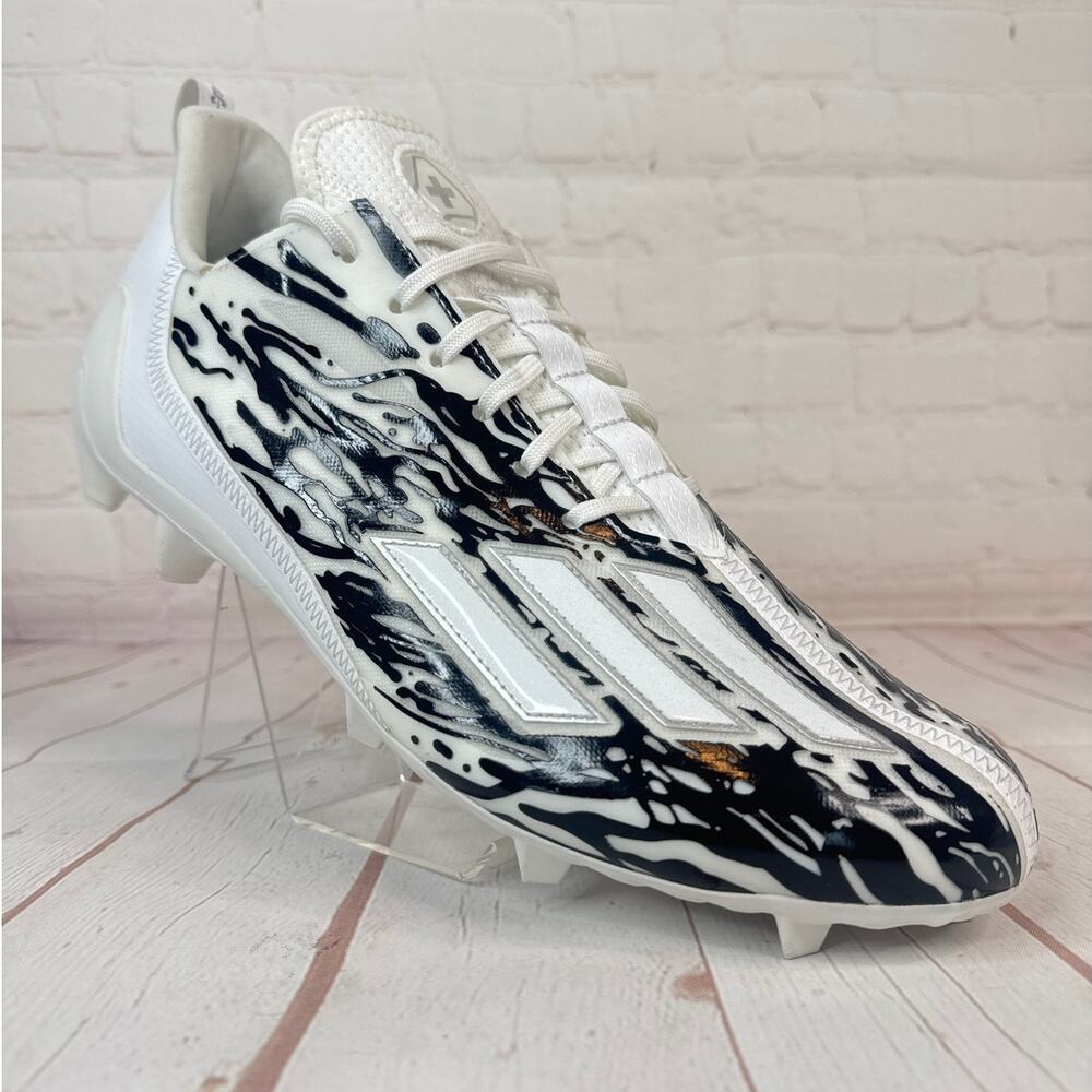 Adidas Adizero 12.0 Poison Black White Football Cleats Mens Size 15 (IG7206)